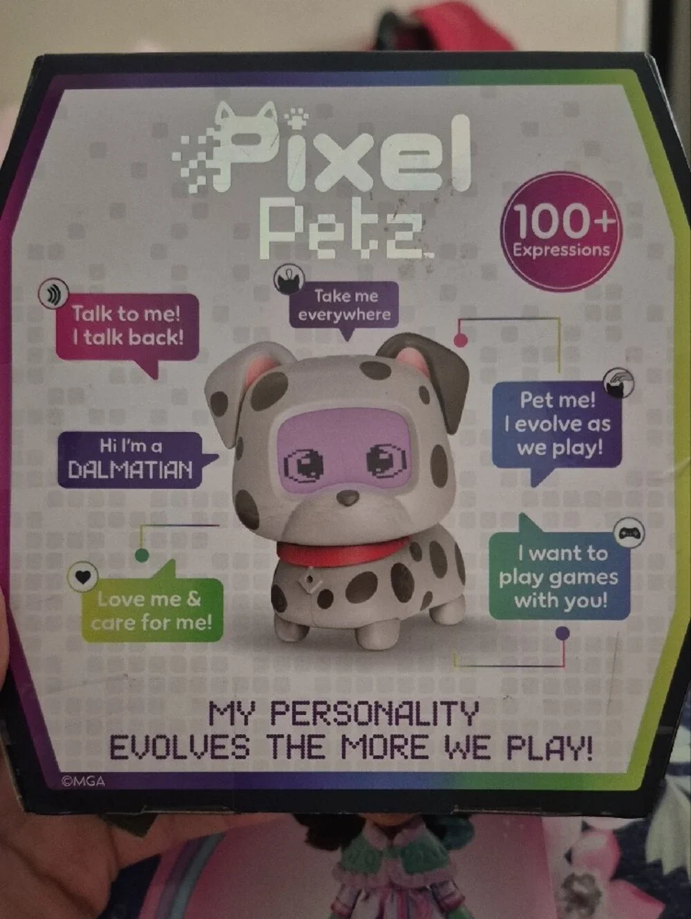 Pixel Petz Dalmatian Interactive Toy - White with Black Spots